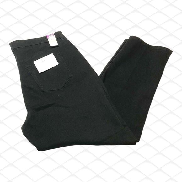 Gloria Vanderbilt Jeans Womens 18W Amanda Tapered Leg Classic Stretch Black NEW - Picture 13 of 14